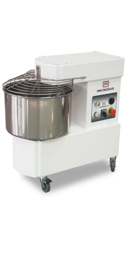 Mecnosud SMM2244 Single Phase Variable Speed Fixed Head Fixed Bowl Spiral Mixer 50lt