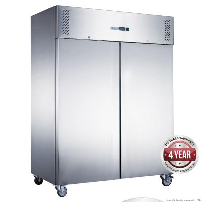 F.E.D. FED-X S/S Double Door Upright Freezer - XURF1200SFV