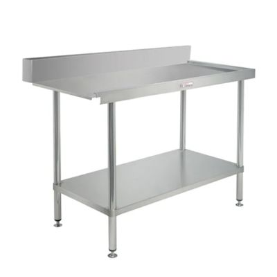Simply Stainless SS07.7.1200R Right Hand Dishwasher Outlet Bench (700 Series) - 1200mm