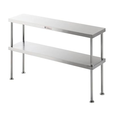 Simply Stainless SS13.2400 Double Tier Bench Over-Shelf - 2400mm