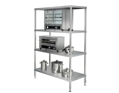 Simply Stainless Ss17.1500Ss Adjustable 4 Tier Shelving - 1500Mm