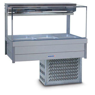 Roband SRX23RD Square Glass Cold Food Bar