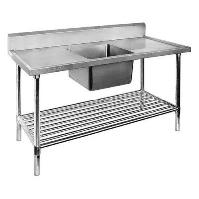 F.E.D. Modular systems SSB7-1200C/A Single Centre Sink Bench & Pot Undershelf