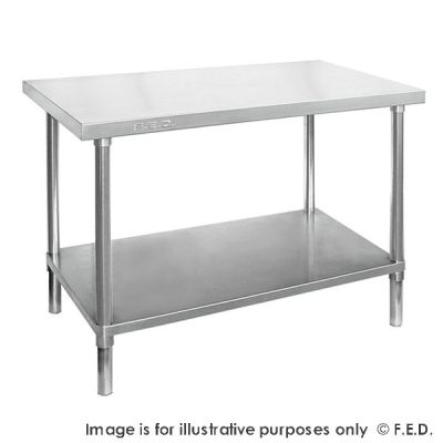F.E.D. Modular systems WB7-1800/A Stainless Steel Workbench