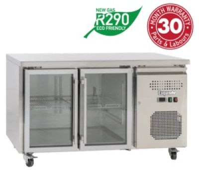 EXQUISITE SSC260G Snack Size Under Bench Chiller - Glass Doors