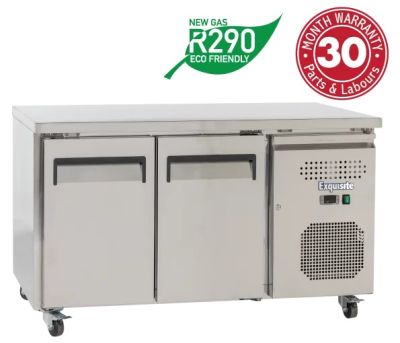 EXQUISITE SSC260H Snack Size Under Bench Chiller - Solid Doors SSC260H