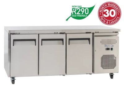 EXQUISITE SSC400H Snack Size Under Bench Chiller - Solid Doors