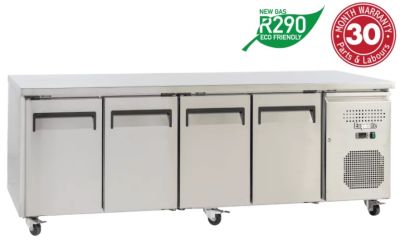 EXQUISITE SSC550H Snack Size Under Bench Chiller - Solid Doors  SSC550H
