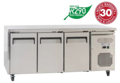 EXQUISITE SSF400H Snack Size Under Bench Freezer - Solid Doors
