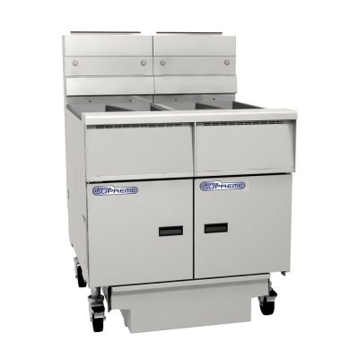 Pitco Solstice SSH55T-FD/FF Supreme Fryers Filter DrawerOn Casters Double Fryer Bank