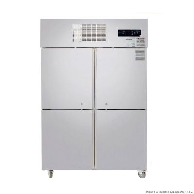 F.E.D. Temperate Thermaster SUC1000 4 x 1/2 Doors S/Steel Upright Fridge