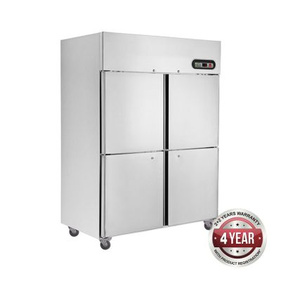 FED Temperate Thermaster SUF1000 TROPICAL Thermaster 4 x ½ door SS Freezer