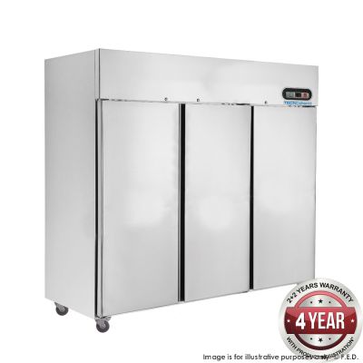 F.E.D. Temperate Thermaster SUF1500 Three Door SS Upright Display Freezer