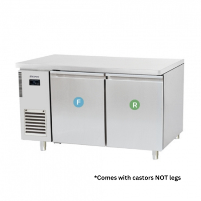 Skipio SURF15-2 Undercounter Side Prep Table Dual Temp 178/190L