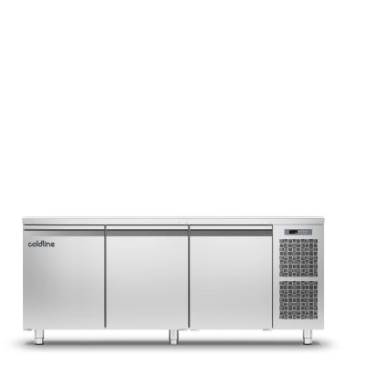 Coldline TP17/1BJ PASTRY - 3 Doors Freezer Counter - With Top