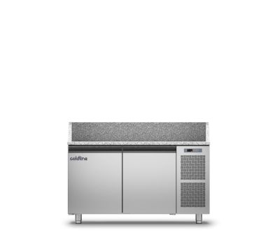 Coldline TZ13/1M - Pizza Preparation Counter 2 Door - With Top