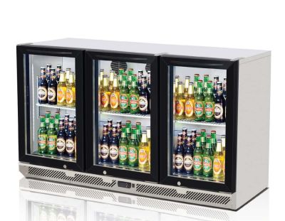 Turbo Air  - 3 Glass Door Back Bar Fridge     TB13-8H-SWB-N