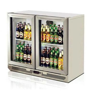 Turbo Air - 2 Glass Door Back Bar Fridge    TB9-8H-SWB-N