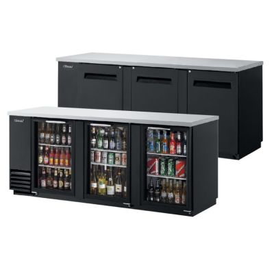 Turbo Air  - 3 Glass Door Back Bar Fridge    TBB-4SGD