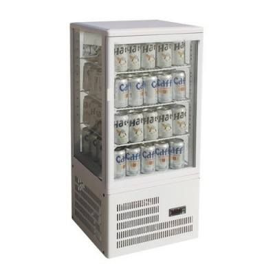 F.E.D. Thermaster TCBD78W Four-Sided White Countertop Display Fridge
