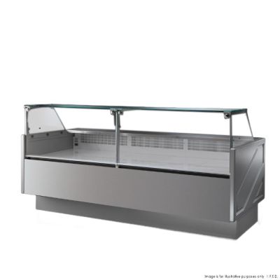 F.E.D. TECNODOM BY FHE TDMR-0925 Serie MR 2480mm Wide Deli Display with Storage and Castors