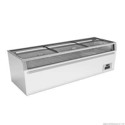 F.E.D. Thermaster 1105L Supermarket Island Freezer with Glass Sliding Lids ZCD-L250G