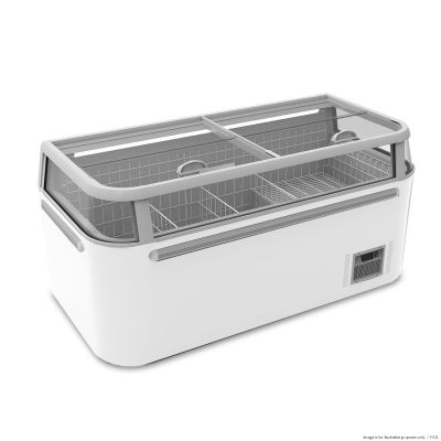 F.E.D. Thermaster ZCD-E185G 745L Supermarket Island Freezer with Glass Sliding Lids 