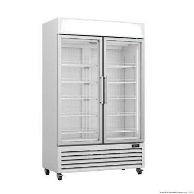 F.E.D. Thermaster 800L Upright Double Glass Door Freezer – LG-800PF
