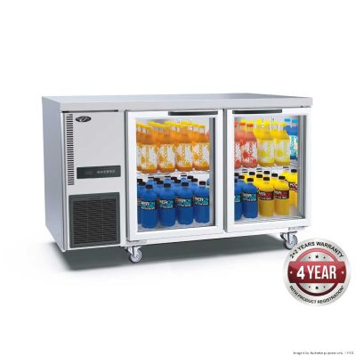 F.E.D. Thermaster TL1200TNG Glass Door Workbench Fridge 