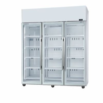 Skope TME1500N-AC Activecore 2 3 Glass Door Display or Storage Fridge, Lit Sign