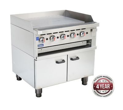 F.E.D. Gasmax GGS-36LPG Gas Griddle and Gas Toaster with Cabinet