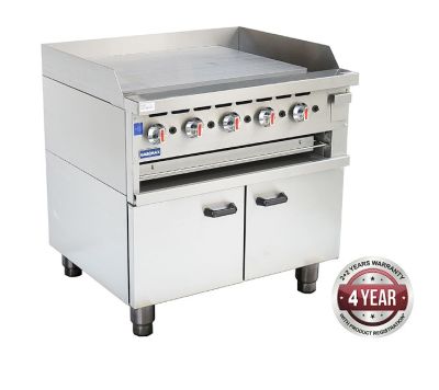 F.E.D. Gasmax GGS-36 Gas Griddle and Gas Toaster with Cabinet