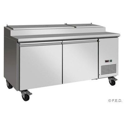 F.E.D. Temperate Thermaster TPB1800 Tropicalised Two Door Pizza Prep Fridge