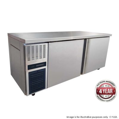 F.E.D. Temperate Thermaster Stainless Steel Double Door Workbench Freezer - TS1800BT