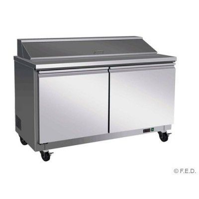 F.E.D. Temperate Thermaster TSB1555 Tropicalised Two Door Pizza Prep Fridge