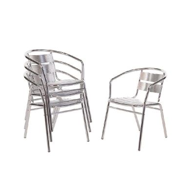 Bolero Aluminium Stacking Chairs (Pack of 4) - U419