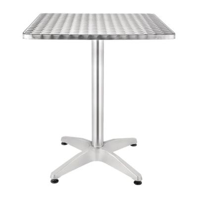 Bolero Square Table with Curved Edge Heavy Duty Base Dia - 60x60x72cm U427