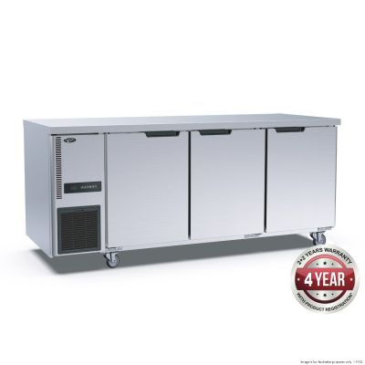 F.E.D. Thermaster Stainless Steel Triple Door Workbench Fridge - TS1800TN-3D