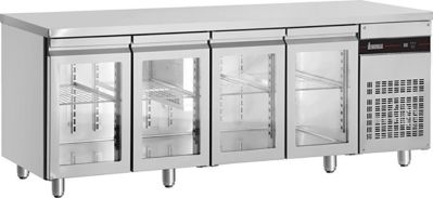 Inomak UBI7224G GLASS DOOR UNDERCOUNTER FRIDGE 2240M