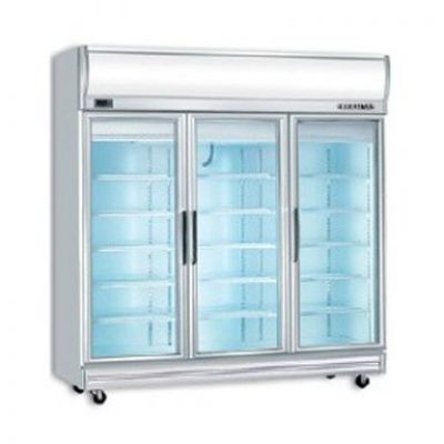 Bromic UF1500LF Triple Glass Door Fan Forced Freezer w/Lightbox - 1507 Litres