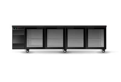 Skope Backbar -SL.4.GSW.r  N  SlimLine Underbench 4 Glass Swing Doors Remote Chiller 