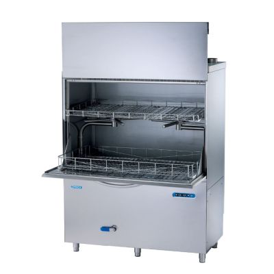 Mach Premium Line Twin Washing level Front Loading Utensil Pot Washer | 1300 x 690 and 1300 x 650 Baskets | UT9130.13AD
