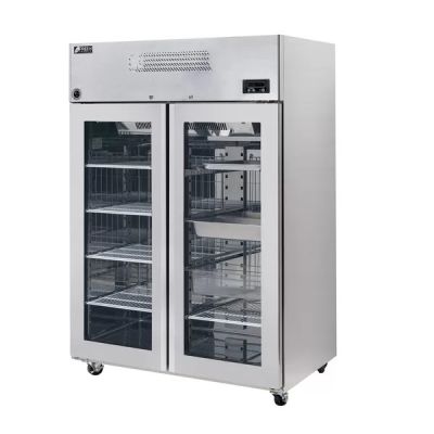 FRESH KTM-45RG2 GLASS DOOR UPRIGHT FRIDGE 2 DOORS 