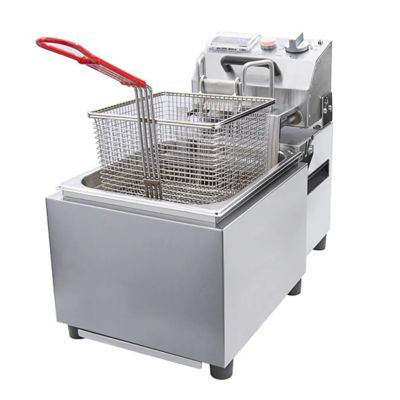 Woodson W.Fas80 Auto-Lift Single Pan Fryer - 8 Litres