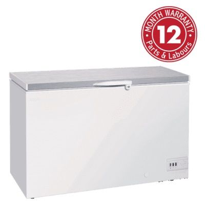 EXQUISITE ESS550H 550 Litre Stainless Steel Top Check Freezer