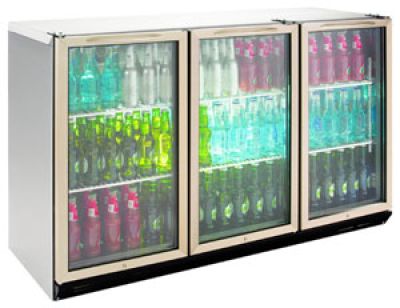 Bottle Cooler - Three Door Stainless Steel Bottle Cooler 800mm HighBC3SS-80