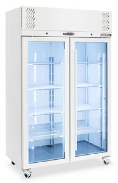 Pearl - Two Door White Colorbond Upright Display Freezer LP2GW
