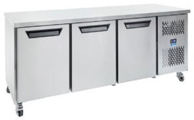 Topaz Under Counter - Three Door Under Counter Storage RefrigeratorHTU3SS