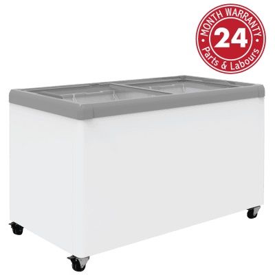 Exquisite SD450 Flat Glass Display Chest Freezers