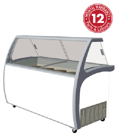 Exquisite SD575S2 Twelve Tubs Ice Cream Scooping Freezers